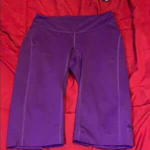 REI crop purple compression leggings size XXS
